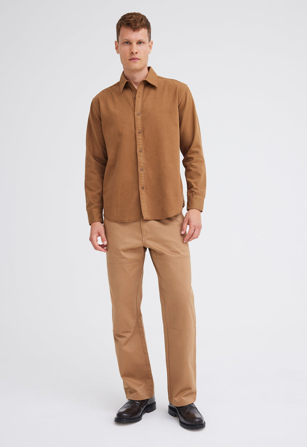 Jac+Jack Izzi Italian Cotton Shirt - Colt Brown